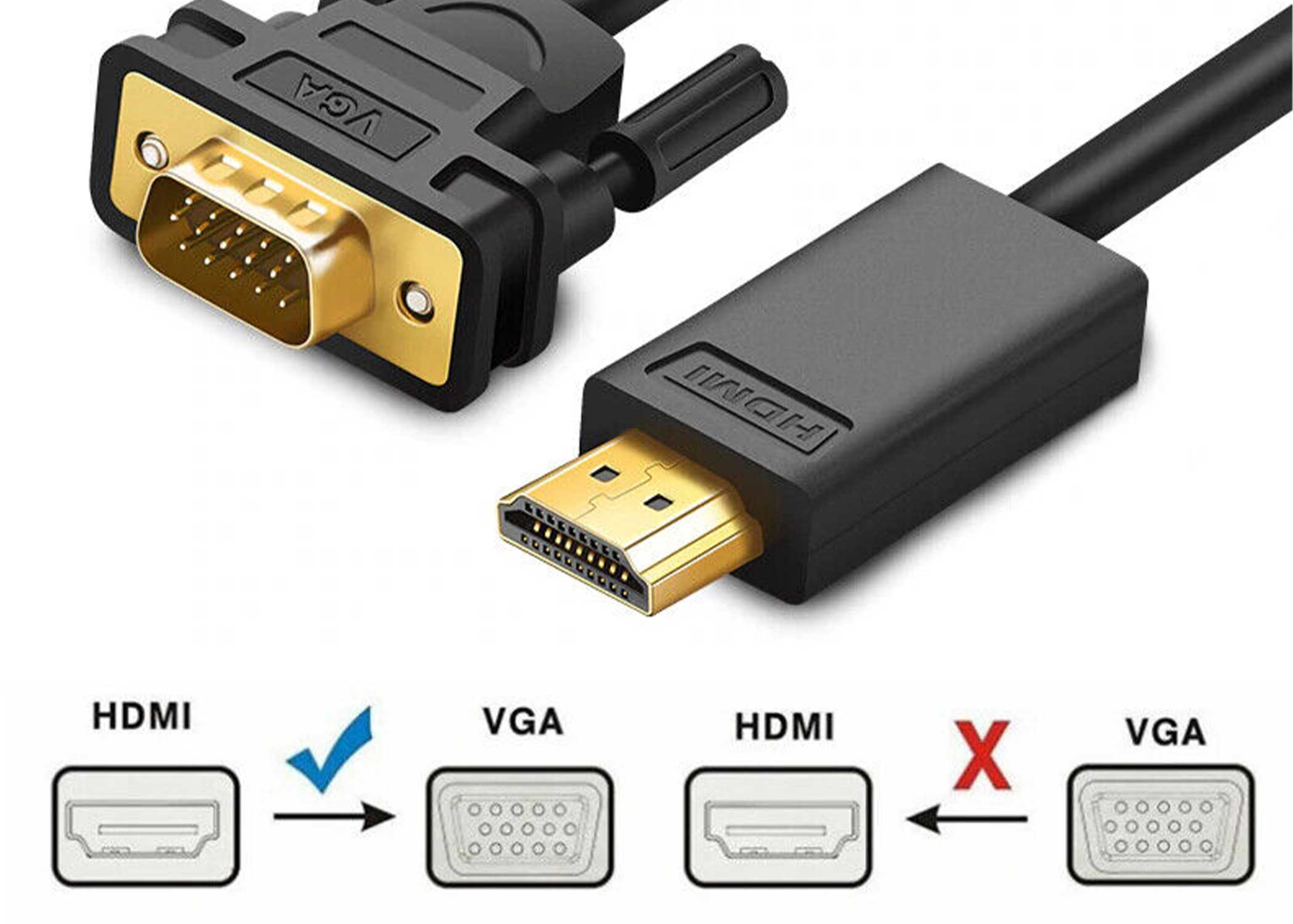 تفاوت کابل HDMI  با کابل vga چیست؟